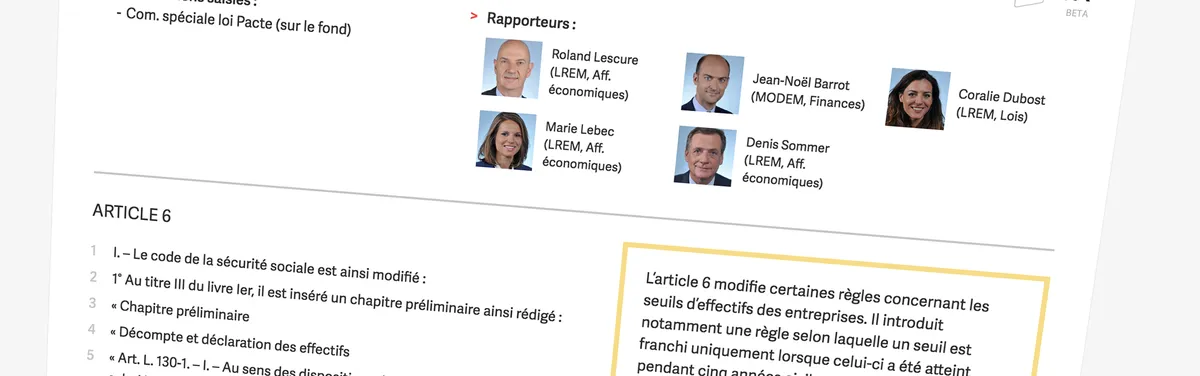 Dataviz - Loi Pacte : les amendements « transports » adoptés par la commission spéciale de l’Assemblée
