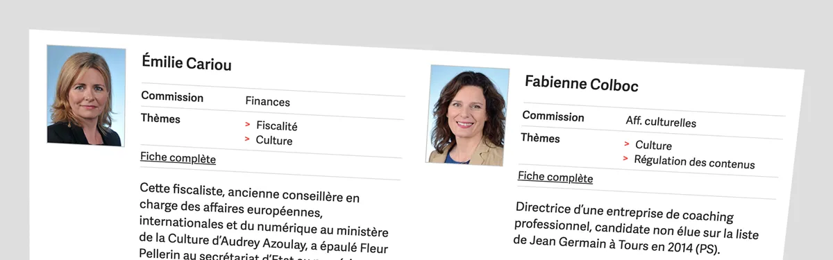 [Trombi] Les députés à suivre sur le numérique