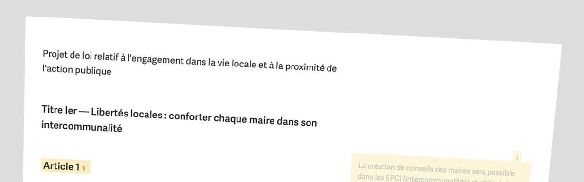 [Info Contexte] Le texte du projet de loi Lecornu sur les collectivités et leurs élus, commenté article par article