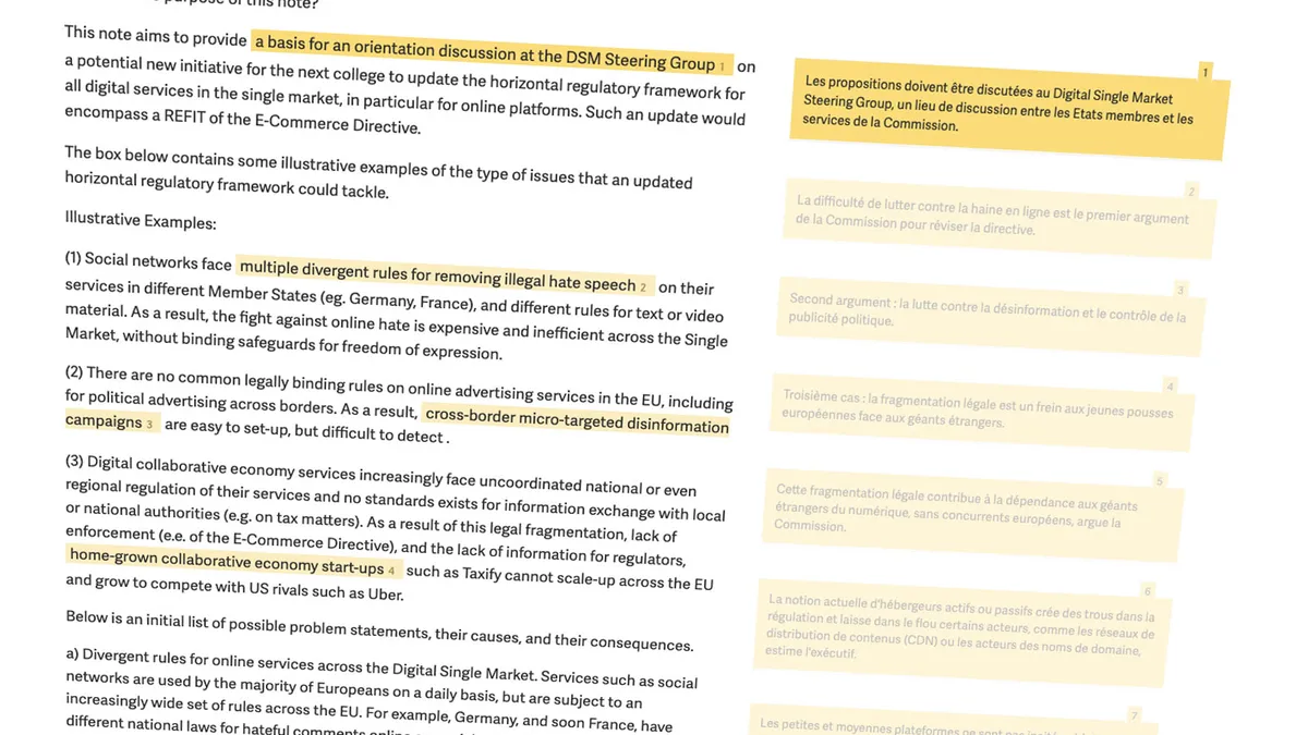 [Document Contexte] La Commission ouvre le chantier de la directive e-commerce