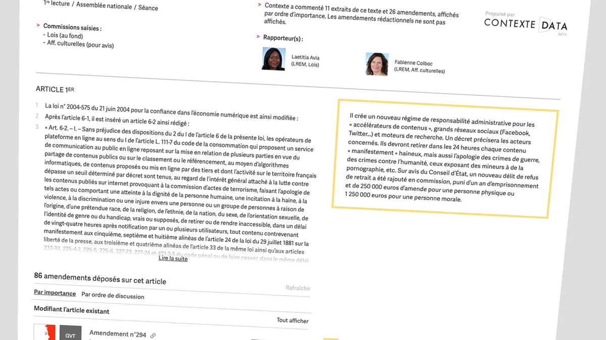 La loi contre la cyberhaine passe l’étape de l’Assemblée au milieu des doutes