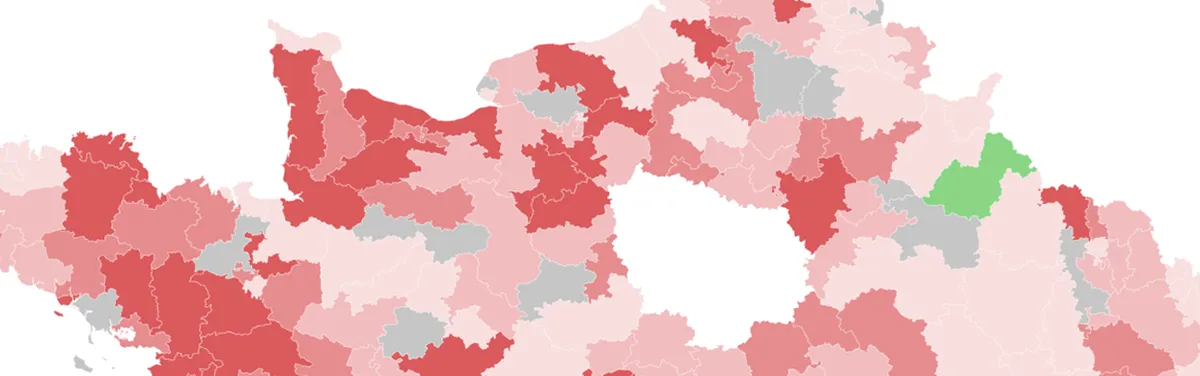 Carte : des législatives aux européennes, l’évolution des équilibres politiques dans chaque circonscription