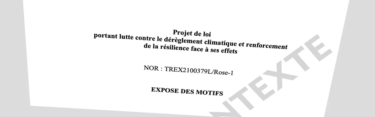 Le contenu énergétique du projet de loi issu de la Convention citoyenne