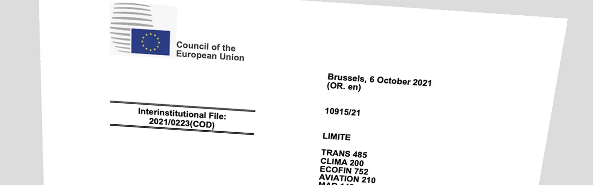 Document - Paquet climat : projet de compromis du Conseil de l’UE sur les infrastructures de recharge pour carburants alternatifs
