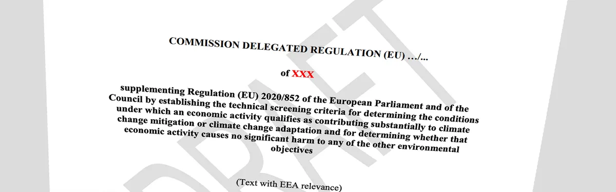 Document Contexte - Taxonomie verte : Bruxelles dévoile ses nouveaux critères