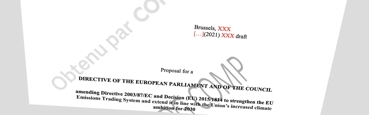 Document - Big bang en vue pour le marché européen du carbone