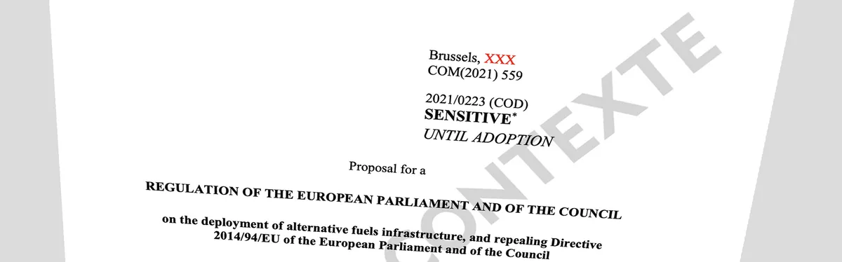 Document - Paquet climat : le projet de règlement sur les infrastructures de recharge pour carburants alternatifs