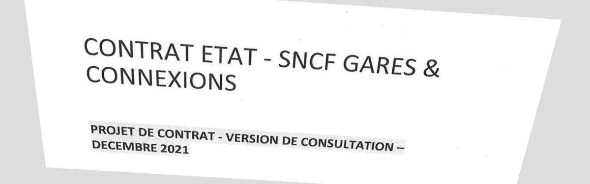 Document - Le projet de contrat de performance de SNCF Gares & Connexions