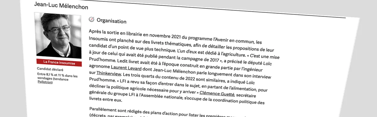 Comment et avec qui les candidats préparent leur programme agriculture et alimentation