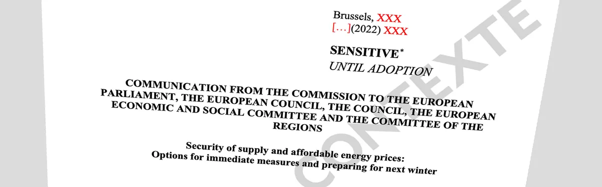 Info Contexte - Le plan d’urgence de Bruxelles pour limiter les prix du gaz et de l’électricité