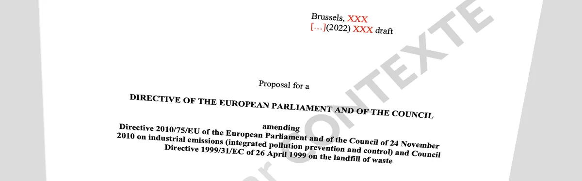Info Contexte - Comment Bruxelles espère réduire (un peu) la pollution provenant des gros sites industriels