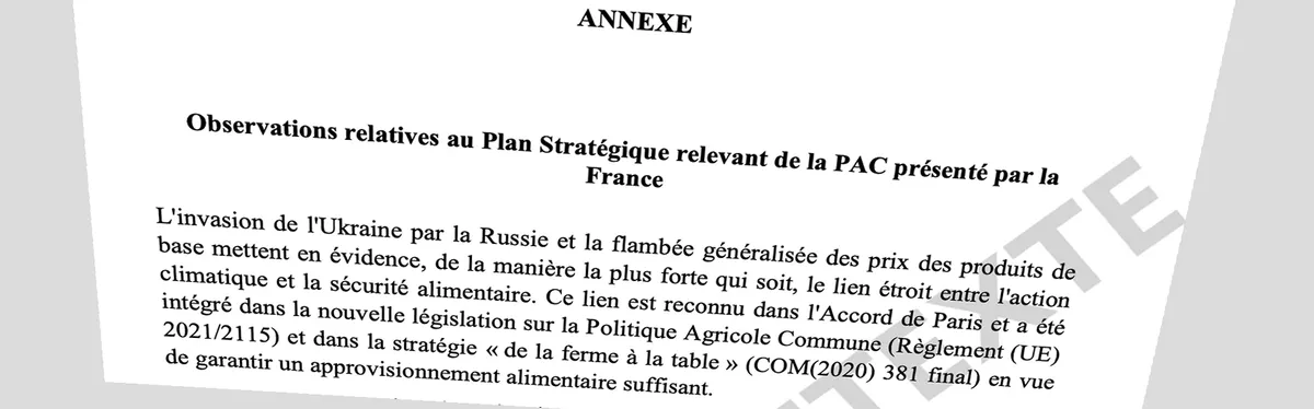 Info Contexte - PAC : ce que la Commission veut voir modifier dans le plan stratégique français