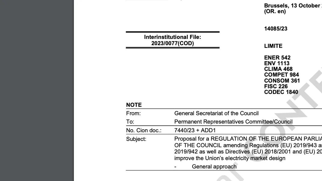 Les ambassadeurs des Vingt-Sept renvoient la balle aux ministres pour réformer le marché de l’électricité