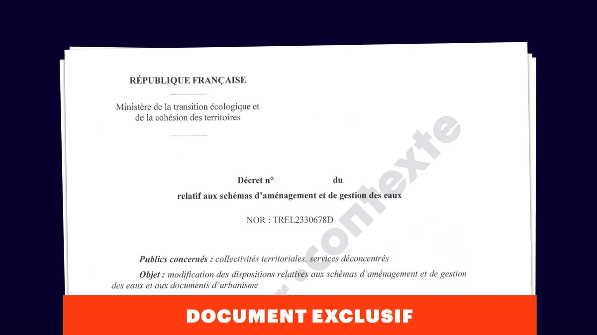 Comment le gouvernement compte réformer la gouvernance et la planification locales de l’eau