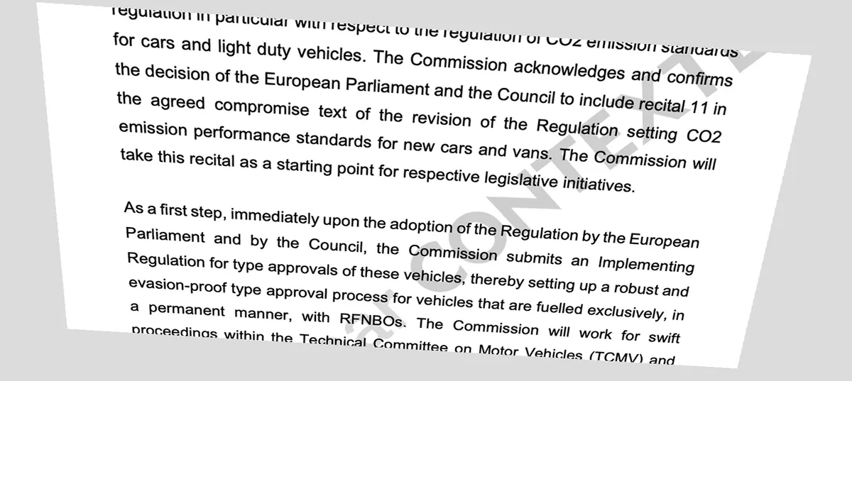 Info Contexte - La déclaration de la Commission scellant l’accord avec Berlin sur les émissions de CO₂ des voitures