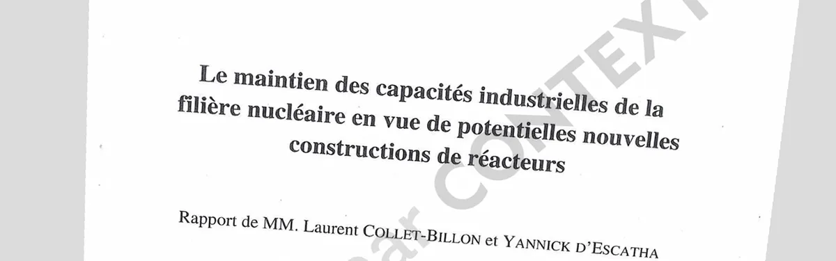 Document - Le rapport qui recommandait au gouvernement, dès 2018, de lancer la construction de nouveaux réacteurs nucléaires