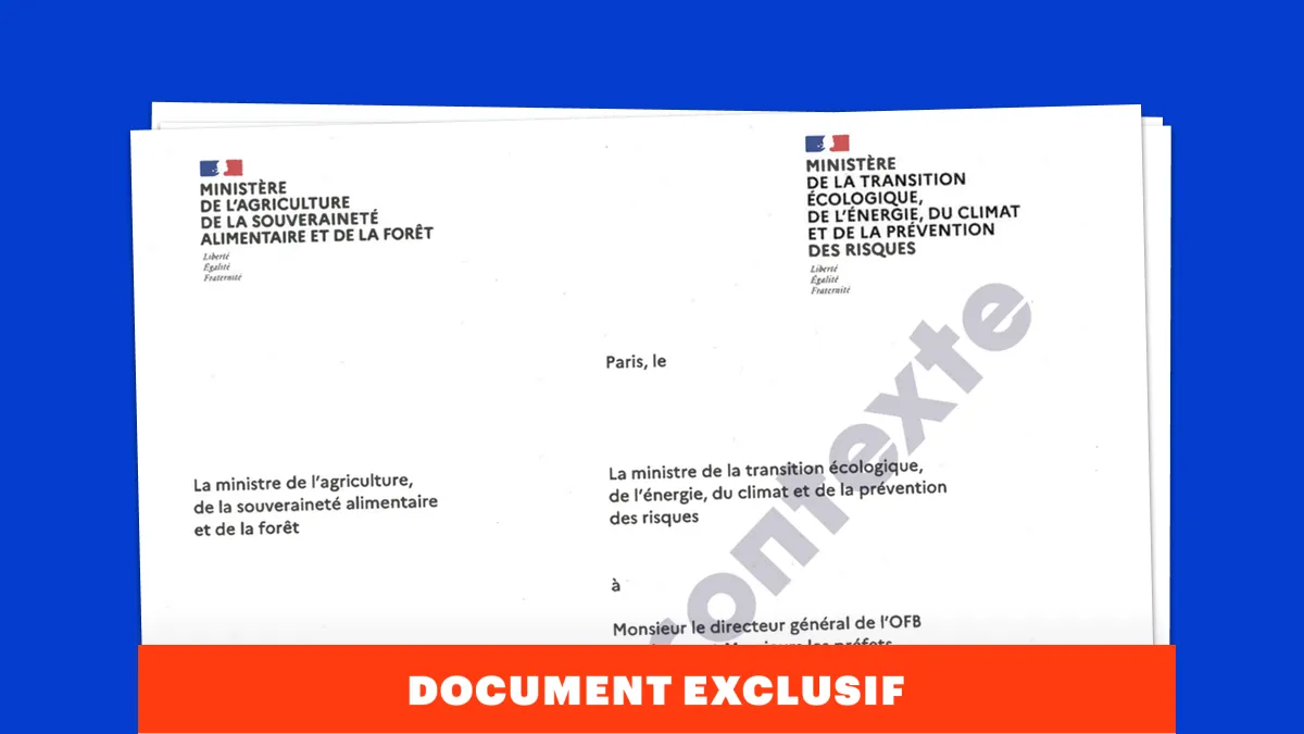 Info Contexte - La circulaire qui impose à la police de l’environnement de cacher ses armes