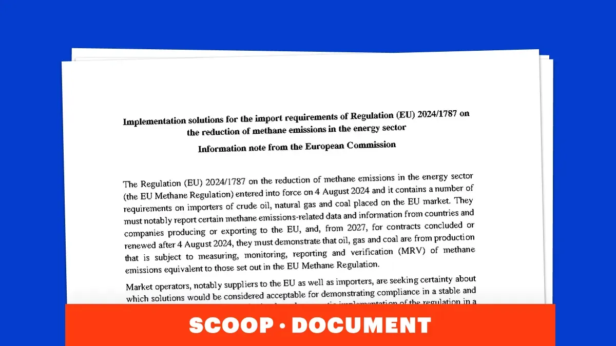 Fuites de méthane : face à la fronde, Bruxelles promet une grande flexibilité dans la mise en œuvre des règles européennes